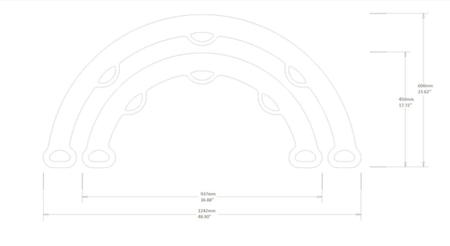 Set of 2-Climbing Arches/Rocking Chairs